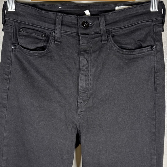 Rag and Bone Nina High Rise Skinny Ankle Jeans Size 28 Black Stretch casual - Picture 3 of 10